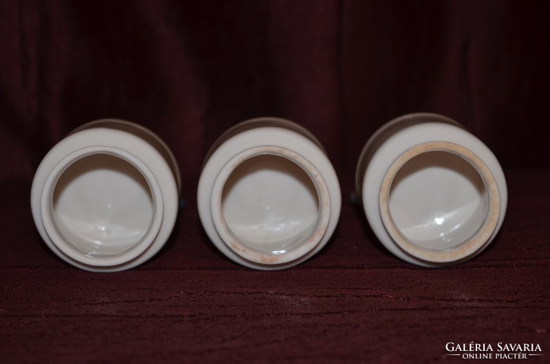 3 db porcelán fűszertartó  ( DBZ 0065 )