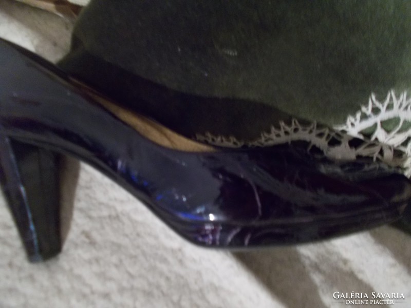  örömanya party designer  alkalmi cipő 39 Kennel Schmenger mély padlizsán lila lakkbőr