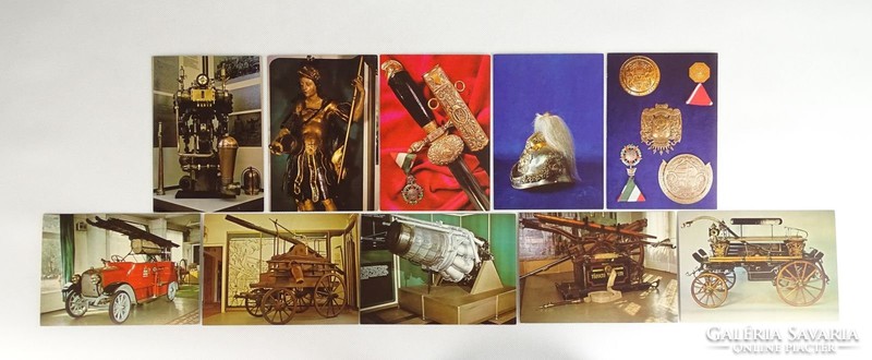 0U466 Tűzoltó Múzeum képeslapok 10 darab