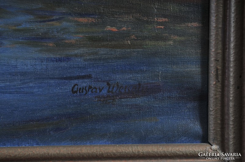 "Gustav Wessely" jelz. tengeri látkép