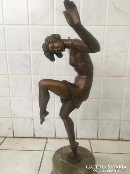 LUX ELEK :TÁNCOLÓ LÁNY bronz szobor 47cm
