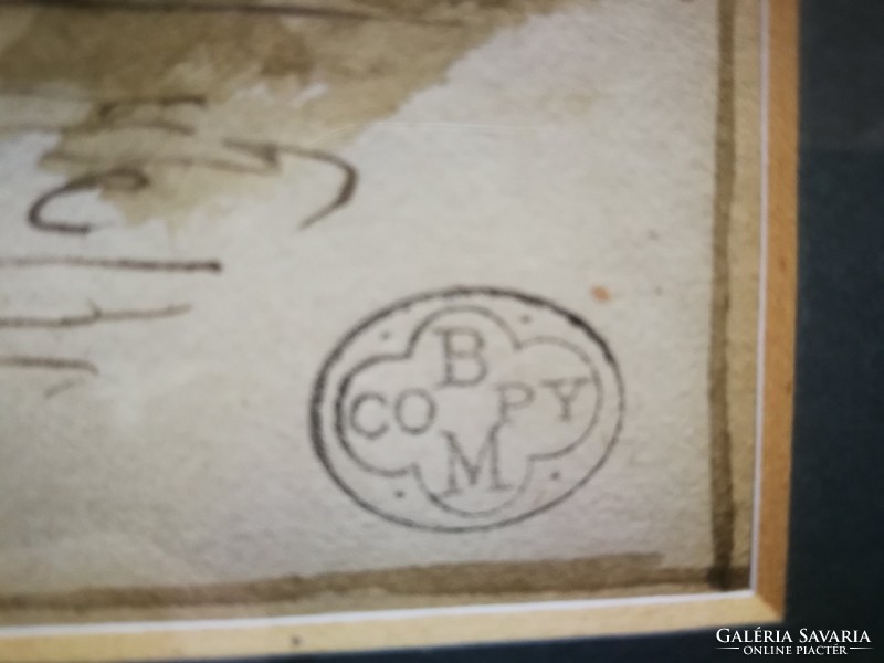 Ismeretlen  művész, British Muzeum copy bélyegzőjével.