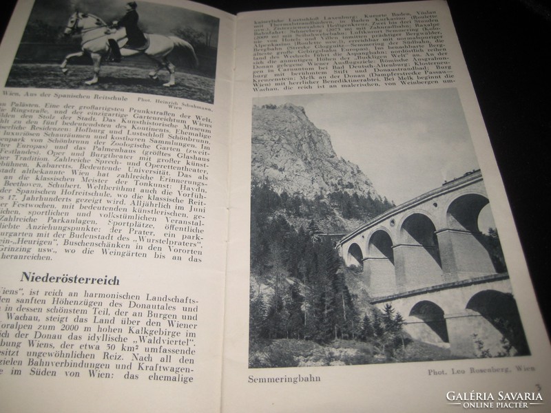 Österreich tourist propaganda booklet with map from the 60s, 11 x 20 cm