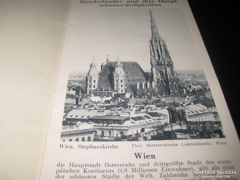 Österreich turisztikai  propaganda füzet, térképpel   a 60 as évekből   11  x 20 cm