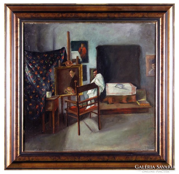 Magyar festő XX. század első fele : Műterem