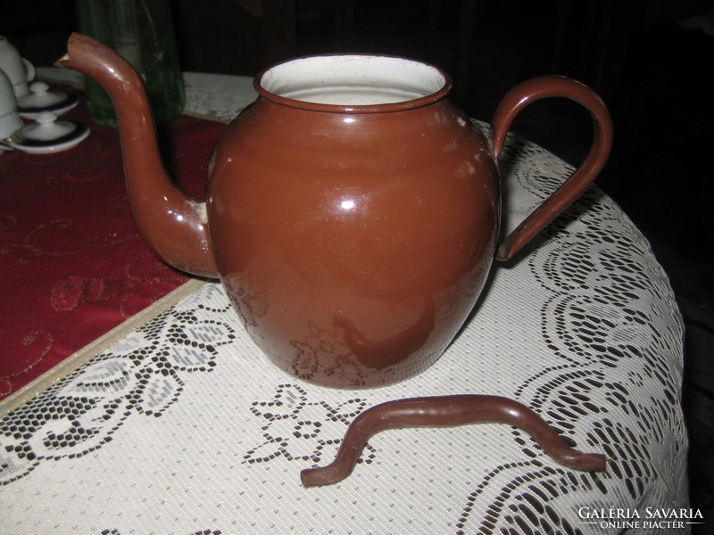Enamel, retro teapot