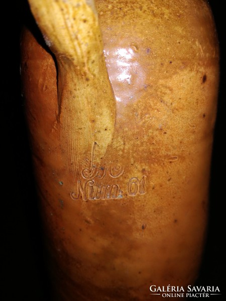 Antik Selters Nassau német agyagból készült  vizes palack - EP