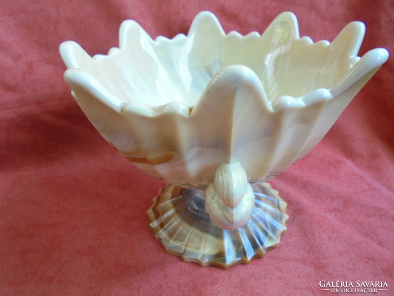 Bird figurine glass serving / centerpiece