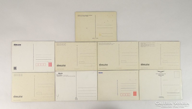 0V230 Malév képeslapok 9 darab