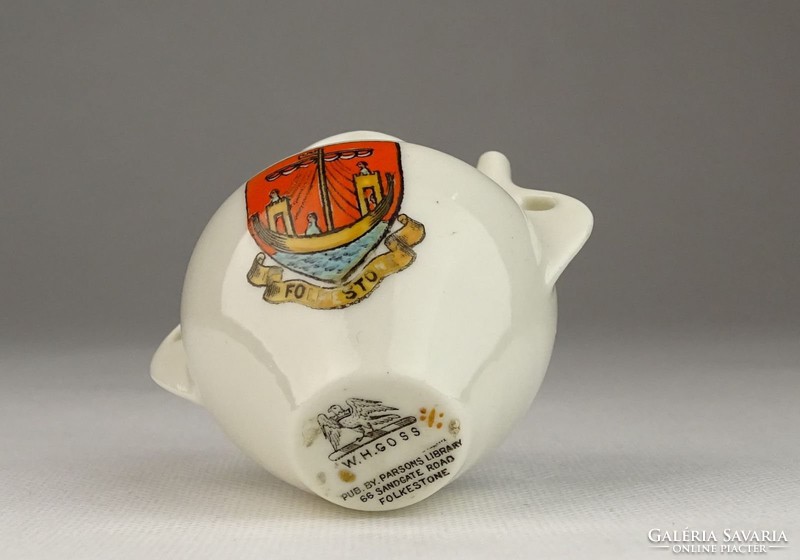 0V333 Antik W.H.GOSS Folkestone porcelán váza