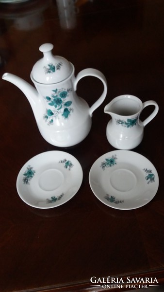 Kahla porcelain coffee set: jug, milk spout