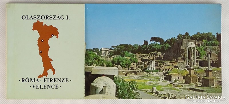 0V405 12 darabos olaszországi képeslap füzet