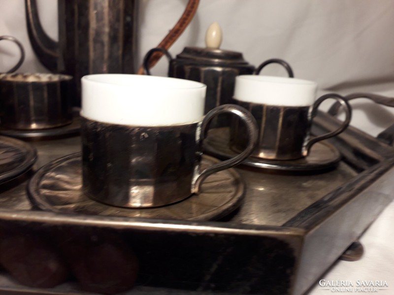 Antik Jugendstil - MORITZ HACKER - kávés készlet Wien 1900-as évek eleje jelzett