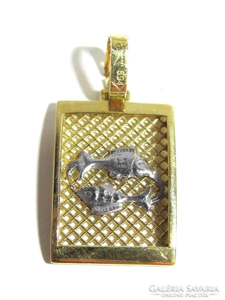 Gold Horoscope Pendant (Kecs-au66137)