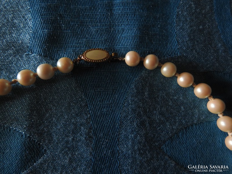 Egysoros antik gyöngysor - gyöngy nyakék