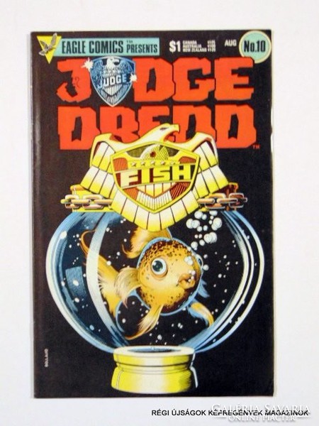 JUDGE DREDD  /  Eagle Comics NO. 10  /  Külföldi KÉPREGÉNY Szs.:  9718