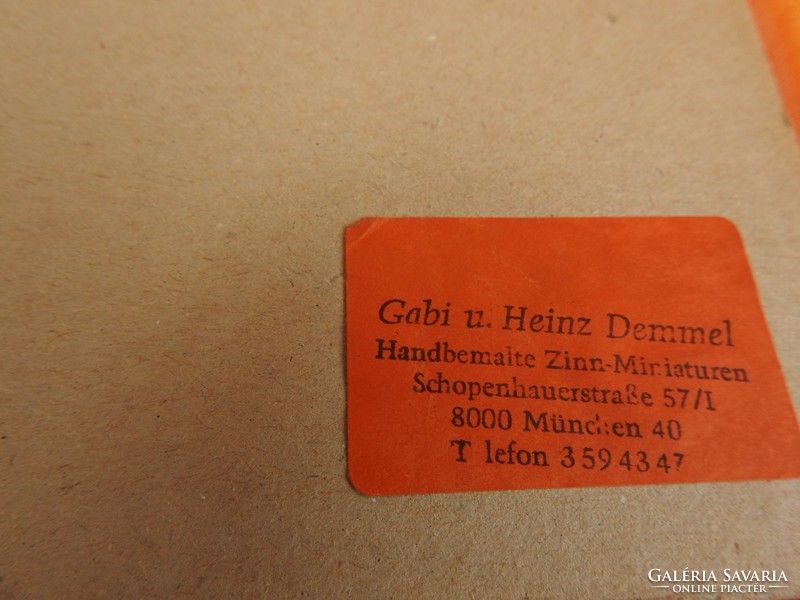 Retro német pajzán jelenetes 3 D-es kép üveg mögött: Kukkolók