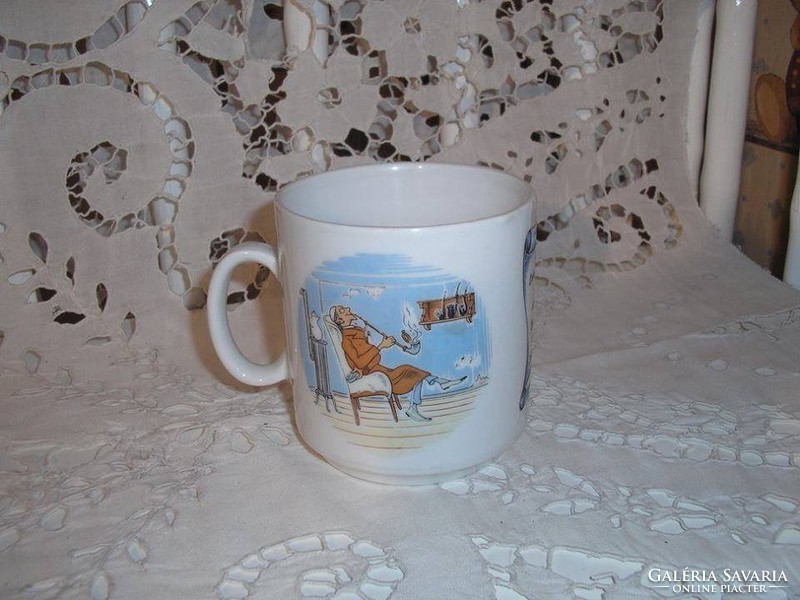 Mug - marked - 1970s - porcelain - German - 2 dl - flawless
