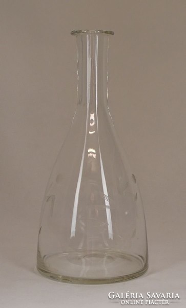 0W545 Régi fújt üveg italkínáló borosüveg