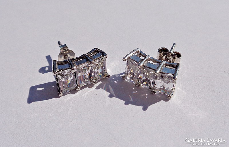 3 Silver silver earrings