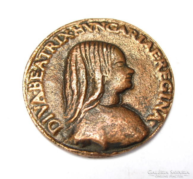 A 'Beatrix érme' egyetlen, Nemzeti múzeumi példányáról készült másolat