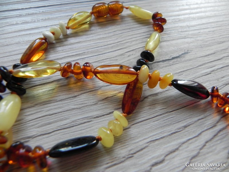 Natural Baltic amber adult necklace 46.5 cm
