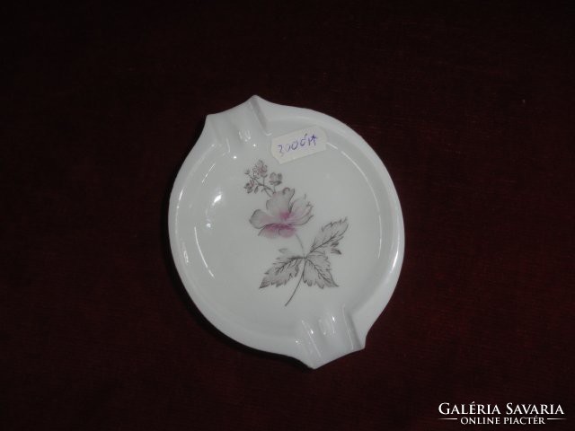 Hollóház porcelain ashtray with floral pattern, diameter 10 cm. He has!