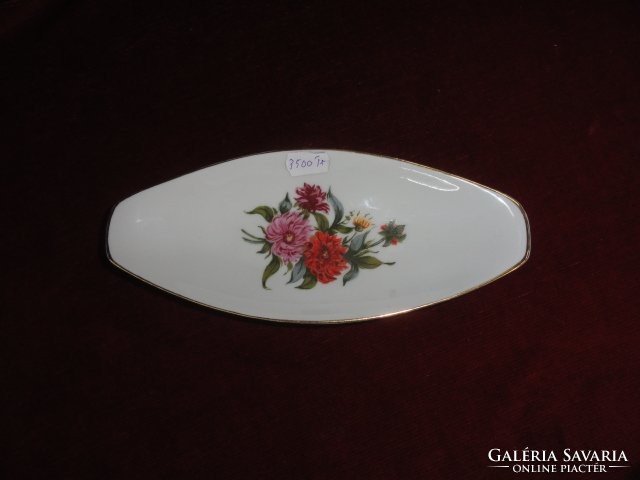 Hollóház porcelain oval bowl, can even be used as a jewelry holder, size 19.5 x 8 cm. He has!
