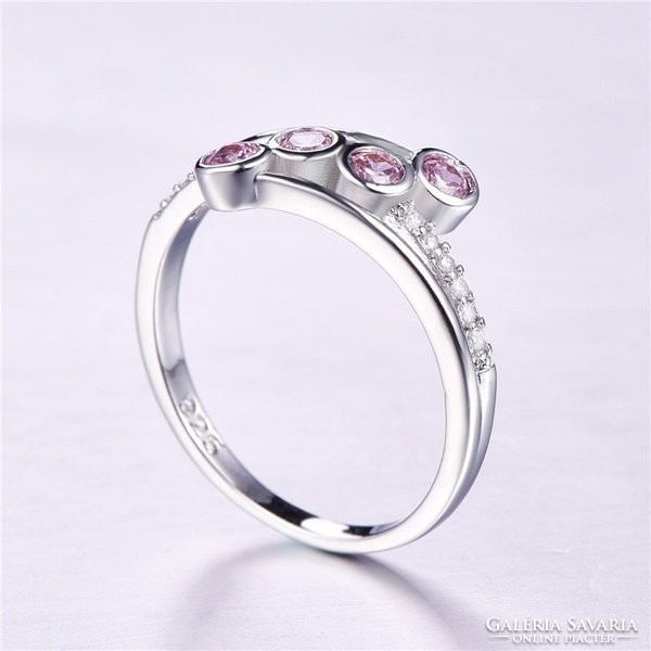 Pink stone ring size 7 (54)