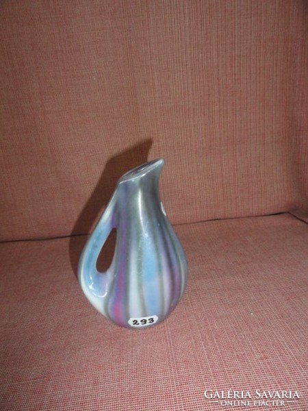 Iparművész porcelán, füles váza, magassága 14 cm. Vanneki! Jókai