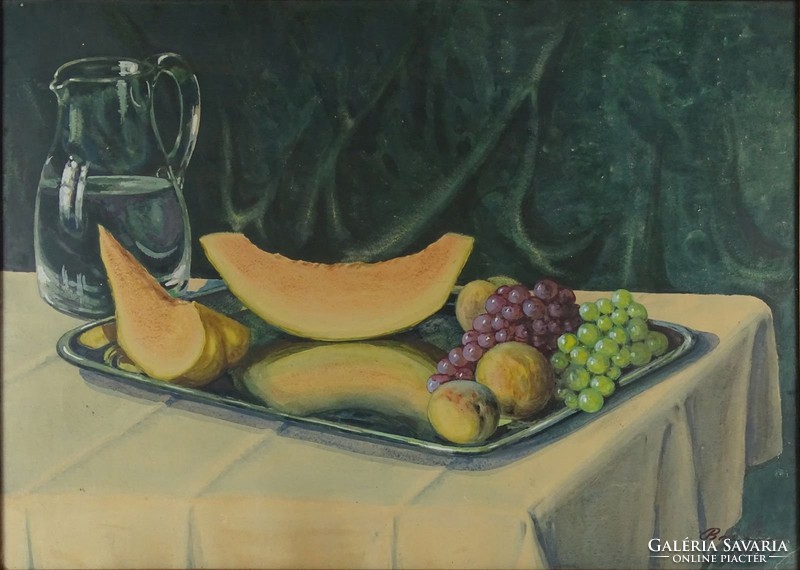 0X291 Bokor jelz. : Asztali gyümölcscsendélet 1933