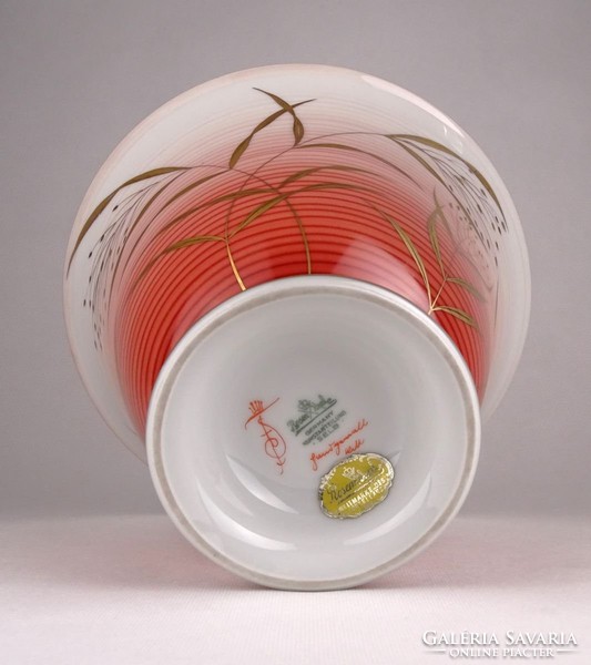 0X069 Régi Rosenthal porcelán váza 16 cm
