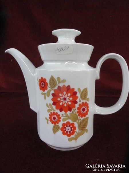 Mittertek bavaria german tea jug with orange-brown pattern. He has!