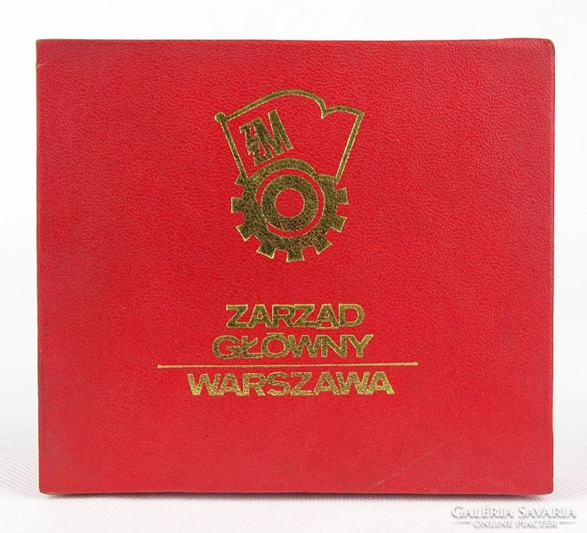 0X347 Warszawa bronzplakett díszdobozban 1908-1978