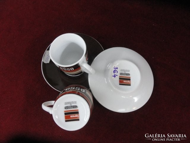German porcelain espresso cup + placemat. Espresso with inscription. He has!