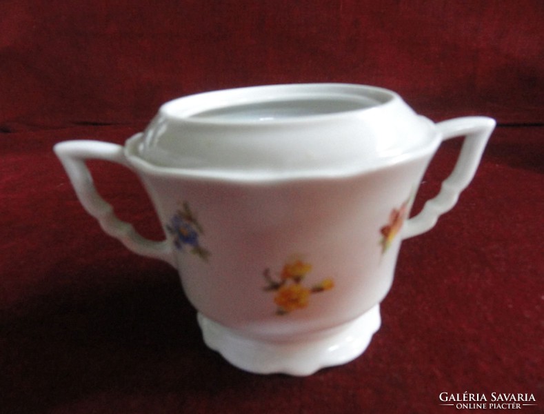 Zsolnay porcelain sugar bowl with elbow tabs. Antique piece. I can give without a lid. He has!