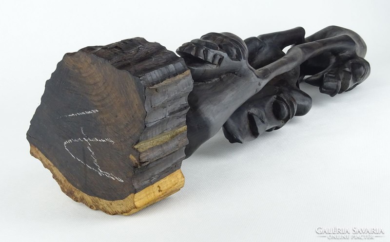 0X175 Régi afrikai háromalakos fafaragás 56 cm
