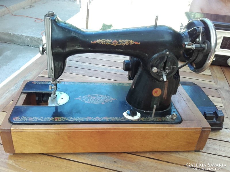 Old Russian decorative electric table sewing machine - more like a decoration, an ornament