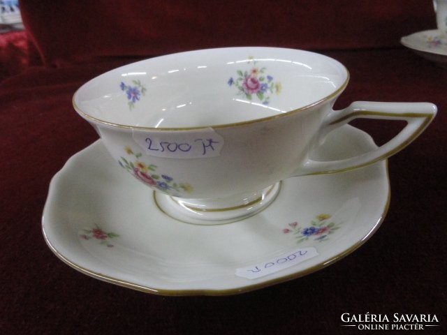 Coenigged German porcelain tea set (incomplete), 1930-45 antique. He has!