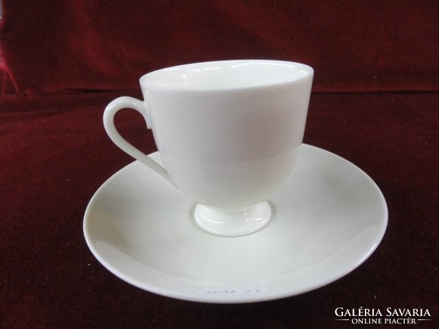 Fürstenberg German porcelain, teacup + placemat. He has!