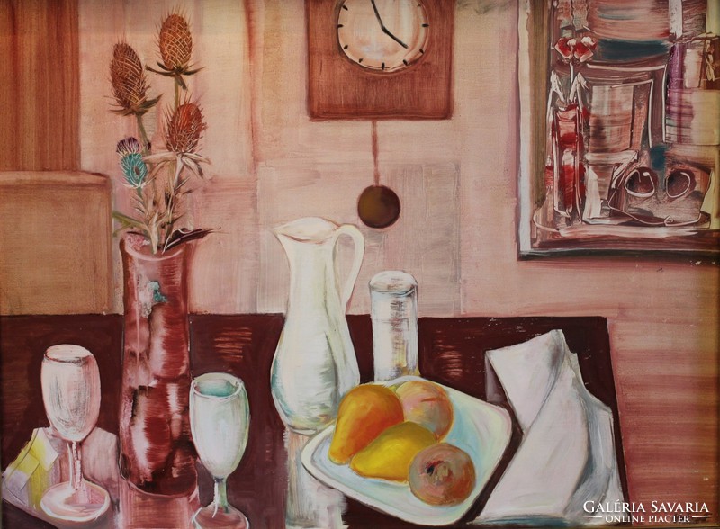 Ferenc Krieg: Still Life c. Painting.