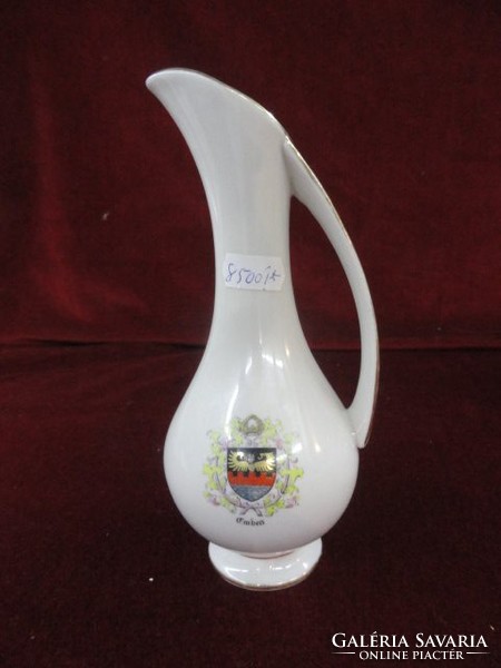Bavarian German porcelain vase with coat of arms. Height 19 cm. He has!