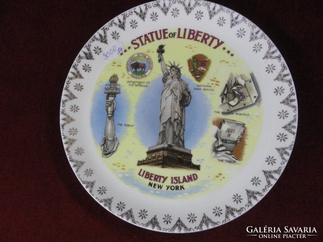 Statue of liberty gift center gift plate from new york. He has!