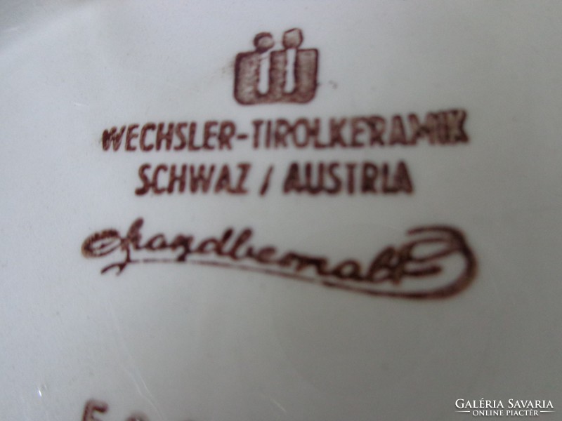 WECHSLER Tiroli falitányér kézzel festett
