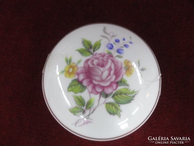 Hollóház porcelain mini bonbonier. Beautiful floral pattern on a snow-white background. He has!