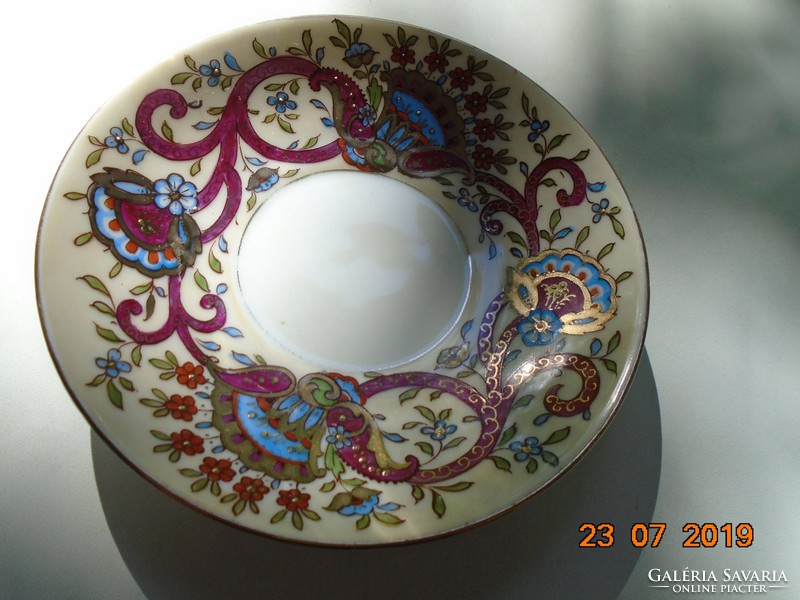 1889 Royal austria gutherz oscar and edgar izniki pomegranate flower pattern tea set