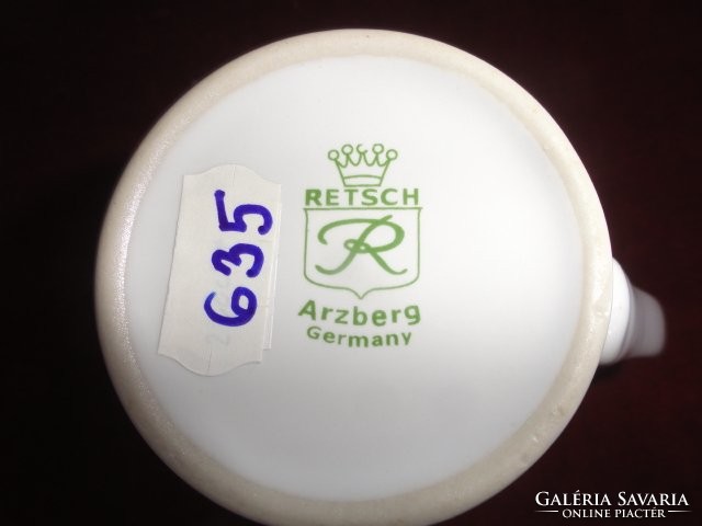 Retsch arzberg German porcelain tea mug. Its diameter is 8 cm. He has!