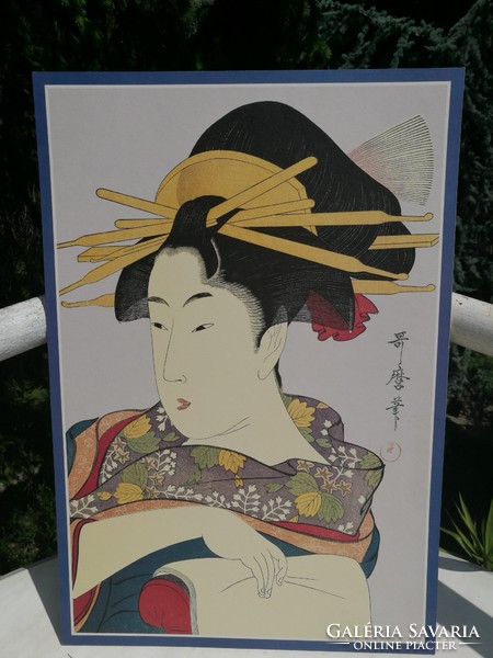 Japanese geisha, art print