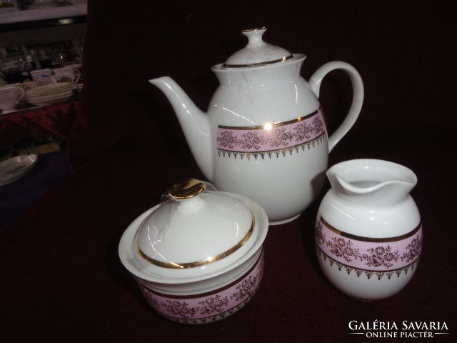 Rucni malba mz Czechoslovak porcelain antique coffee set for 3 people. He has!