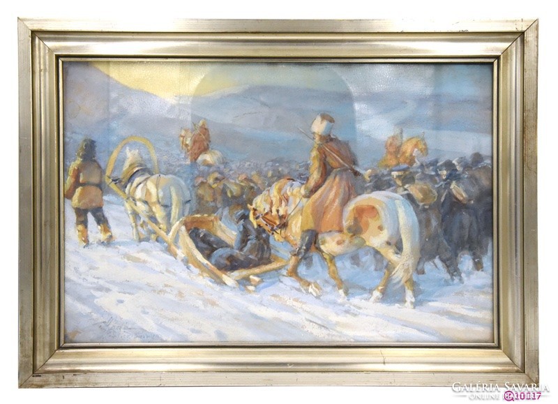 Géza Hódi (1881-1942) “Winter March of the Cossacks”